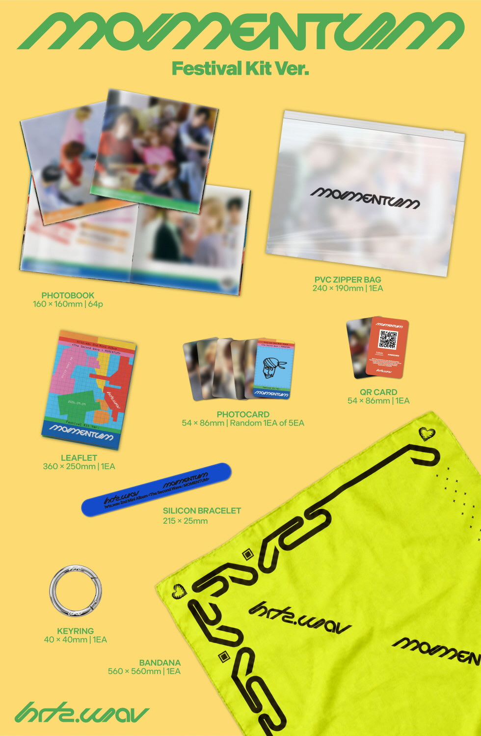 (PRE-ORDER 2026-09-10) hrtz.wav 하츠웨이브 - 2nd Mini Album [The Second Wave : MOMENTUM] Festival Kit Version
