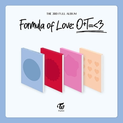 TWICE - 3rd Album Formula of Love: O+T=<3, (4 VERSIONS).