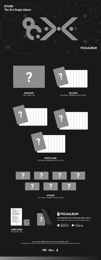 (PRE-ORDER 2026-07-21) 8TURN - 3rd Single Album [8.X] POCAALBUM Version