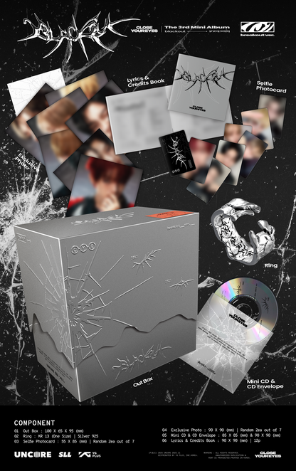 (PRE-ORDER 2025-11-11) CLOSE YOUR EYES - 3rd Mini Album [blackout] breakout Version