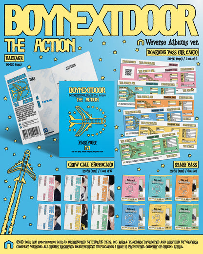 BOYNEXTDOOR - 5th EP Album [The Action] Weverse Albums Version.
