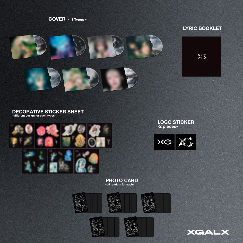 XG - 2nd Mini Album AWE Solo Version (7 Versions).