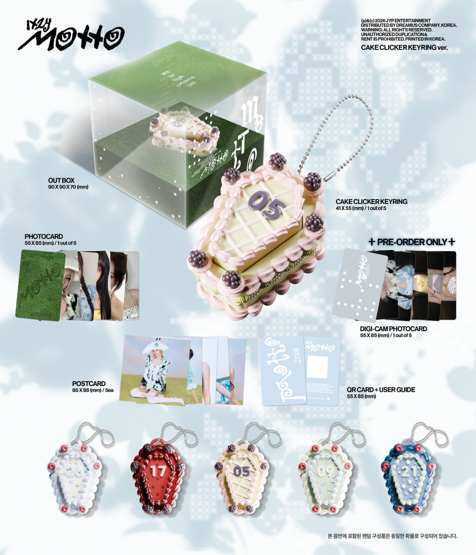 ITZY - [MOTTO] Cake Clicker Keyring Version (POB Photocard Included)