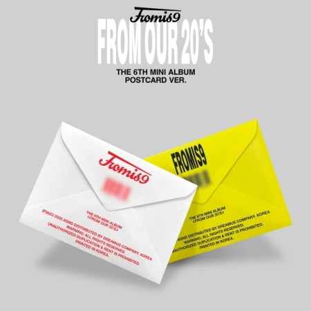 (PRE-ORDER 2025-06-25) Fromis_9 (F9) - 6th Mini Album [From Our 20's] Postcard Version (2 Versions) Random 1ea