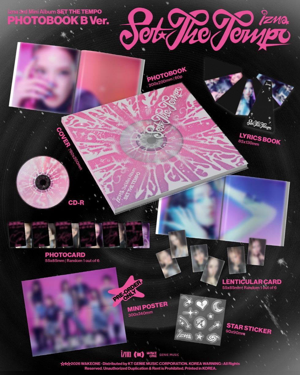 PRE-ORDER 2026-06-09) izna - 3rd Mini Album [Set The Tempo