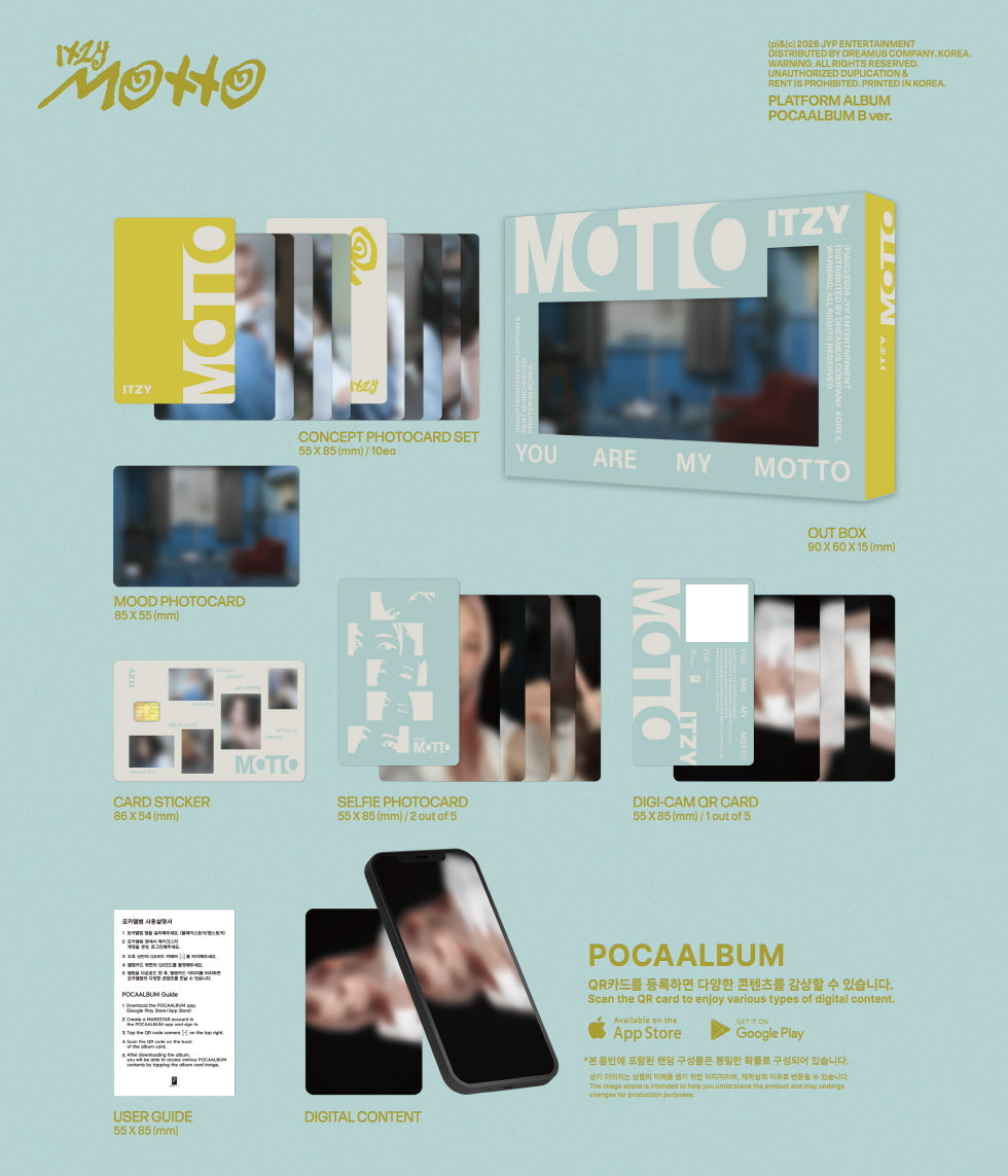 ITZY - [MOTTO] POCAALBUM Version (2 Versions)