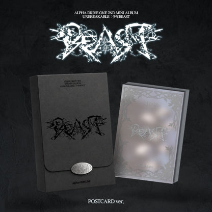 (PRE-ORDER 2026-09-14) ALPHA DRIVE ONE (ALD1) - 2nd Mini Album [UNBREAKABLE : 少年BEAST] Postcard Version