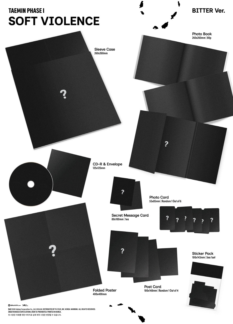 (PRE-ORDER 2026-08-31) TAEMIN (SHINee) - [PHASE I : Soft Violence] Photobook Version (2 Versions) Set (POB Included - pre-order only)