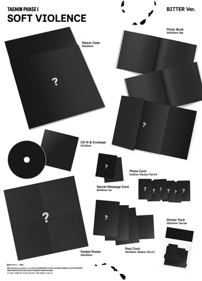 (PRE-ORDER 2026-08-31) TAEMIN (SHINee) - [PHASE I : Soft Violence] Photobook Version (2 Versions) Set (POB Included - pre-order only)