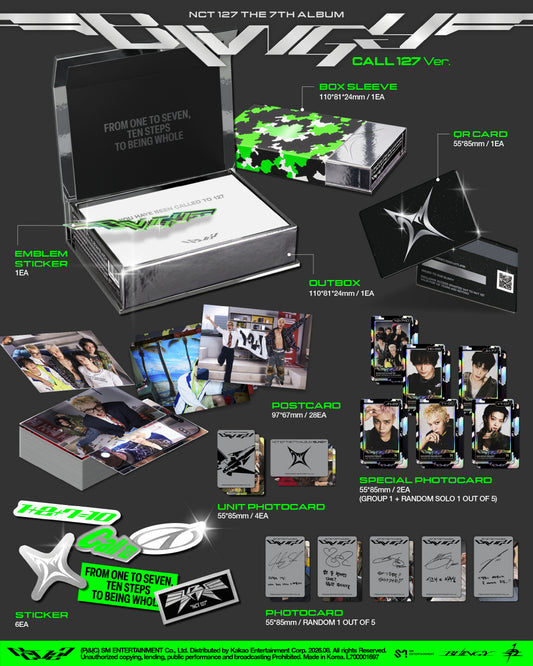 (PRE-ORDER 2025-08-25) NCT 127 - 7th Album [BLINGY] CALL 127 Version