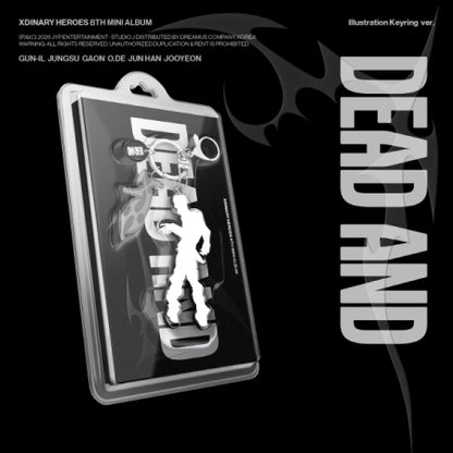 Xdinary Heroes - 8th Mini Album [DEAD AND] Illustration Keyring Version (6 Versions)