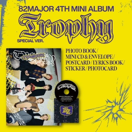 (PRE-ORDER 2025-10-31) 82MAJOR - 4th Mini Album [Trophy] Special Version