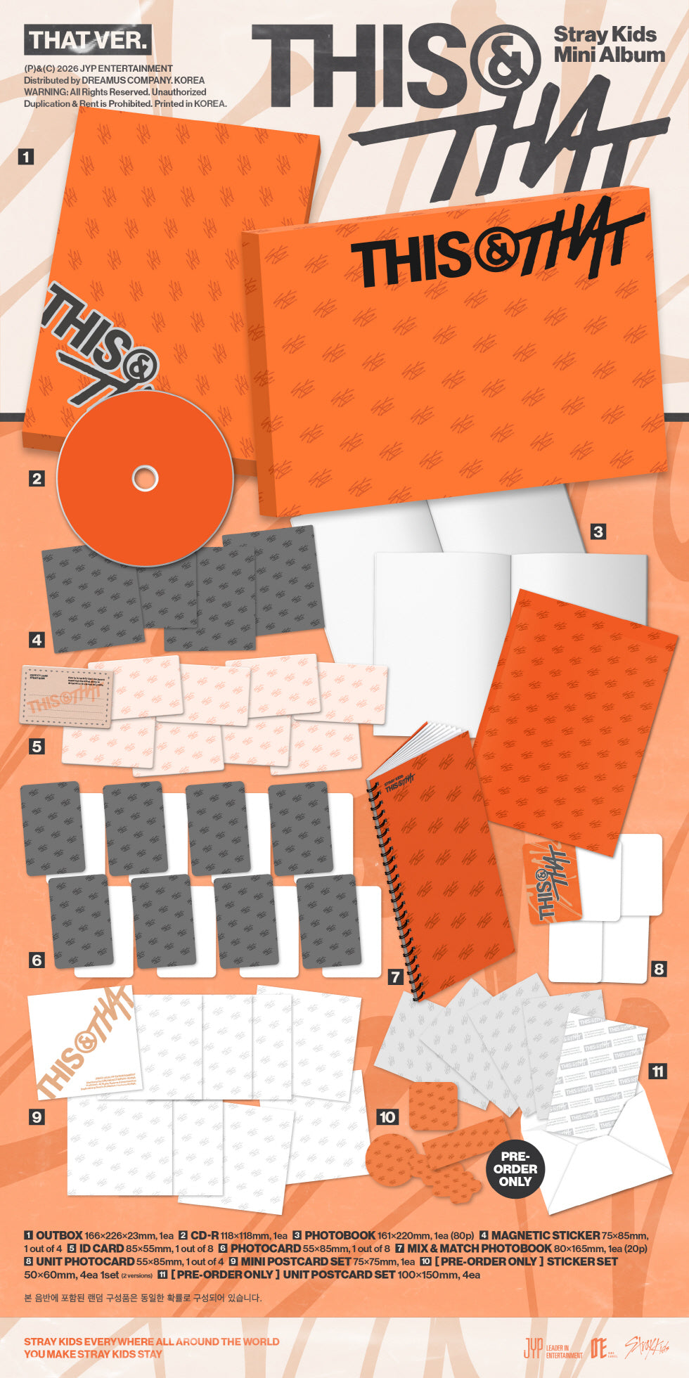 (PRE-ORDER 2026-08-07) Stray Kids - [THIS & THAT] Standard Version (2 Versions) Random 1ea (POB Included - Pre-order only)