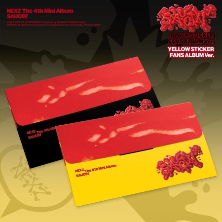 (PRE-ORDER 2026-08-24) NEXZ - 4th Mini Album [SAUCIN'] STICKER FANS ALBUM Version (2 Versions) Random 1ea