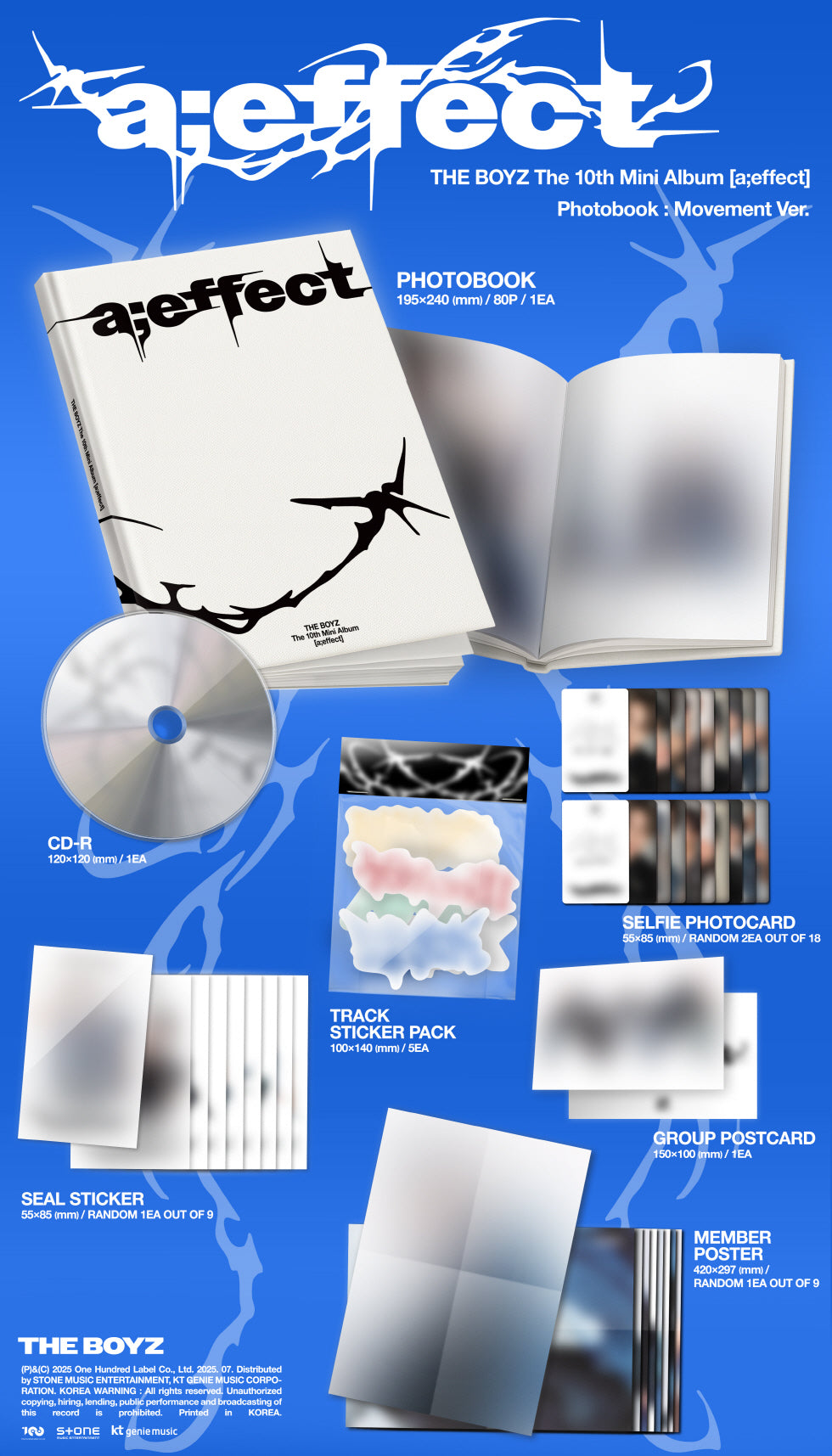 (PRE-ORDER 2025-07-28) THE BOYZ - 10TH Mini Album [a;effect] (2 Versions) Set
