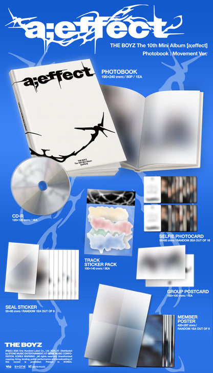 (PRE-ORDER 2025-07-28) THE BOYZ - 10TH Mini Album [a;effect] (2 Versions) Set