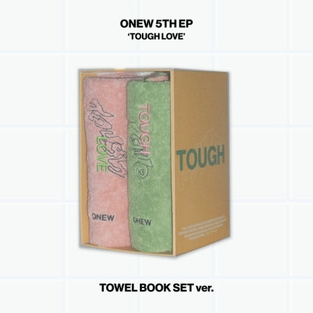Onew (SHINee) - 5th Mini Album [TOUGH LOVE] TOWEL BOOK Version (2 Versions) Set
