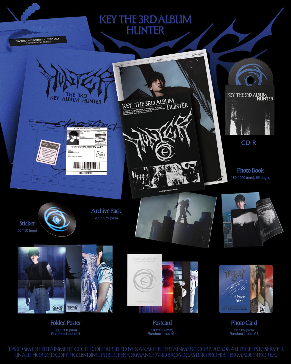 Key (SHINee) - 3rd Full Album [HUNTER] Archive Version (Photobook Version).