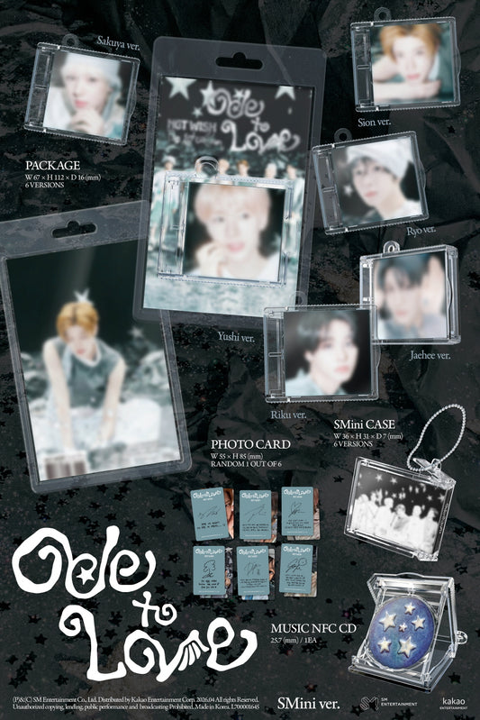 NCT Wish - 1st Full Album [Ode to Love] SMini Version (6 Versions) Random 1ea.