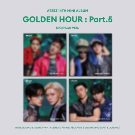(PRE-ORDER 2026-06-26) ATEEZ - 14th Mini Album [GOLDEN HOUR : Part.5] DIGIPACK UNIT Version (4 Versions) Random 1ea (POB Included - Pre-order only)