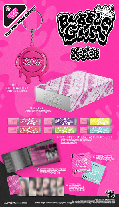 Kep1er - 7th Mini Album [BUBBLE GUM] RUSH Version (Keyring Version).