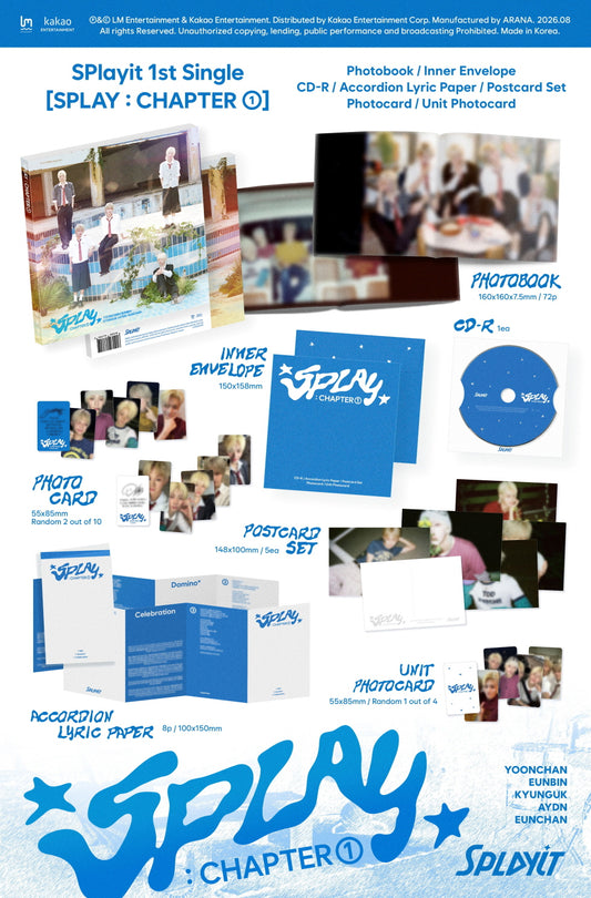 (PRE-ORDER 2026-08-14) Splayit 에스플릿 - Single Album [SPLAY : CHAPTER 01]