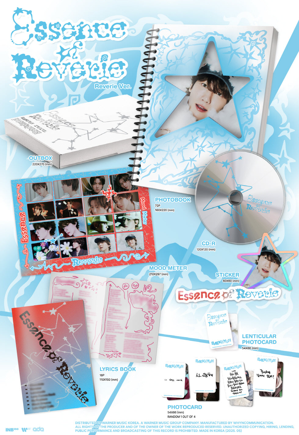 Baekhyun (EXO) - 5th Mini Album [Essence of Reverie] Photobook Version (2 Versions) (POB - Photocard 1ea included - Limited Quantity)