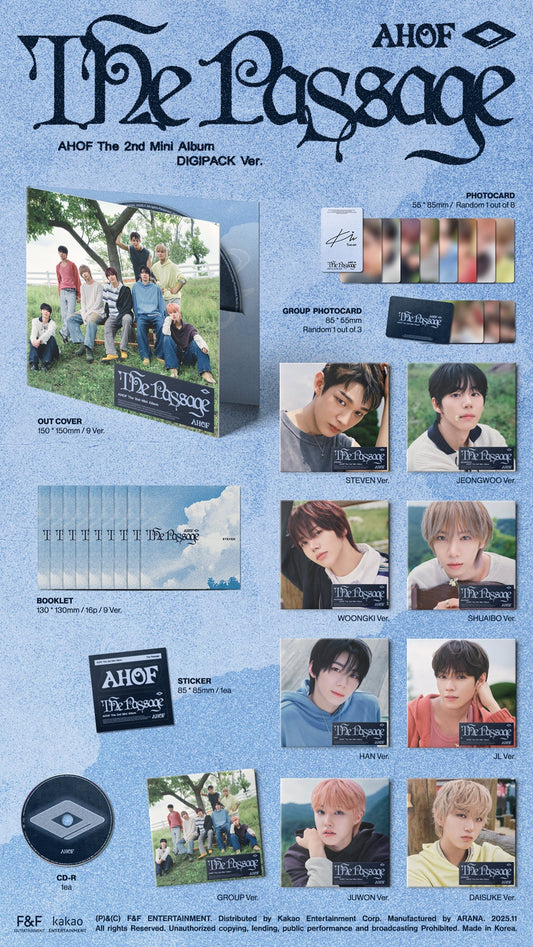 AHOF - 2nd Mini Album [The Passage] Digipack Version (9 Versions).