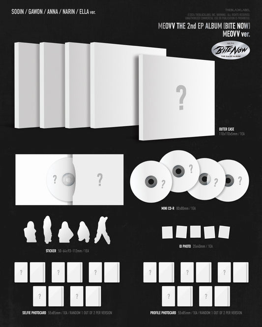 (PRE-ORDER 2026-06-01) MEOVV - 2nd EP Album [BITE NOW] MEOVV Version (5 Versions) Random 1ea