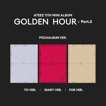 ATEEZ - 11th Mini Album GOLDEN HOUR: Part.2 POCAALBUM Version (3 Versions).