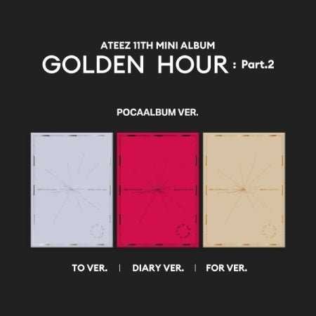 ATEEZ - 11th Mini Album GOLDEN HOUR: Part.2 POCAALBUM Version (3 Versions).
