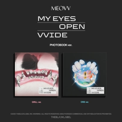 (PRE-ORDER 2025-05-12) MEOVV - 1st EP Album [MY EYES OPEN VVIDE] Photobook Version (2 Versions) Random 1ea