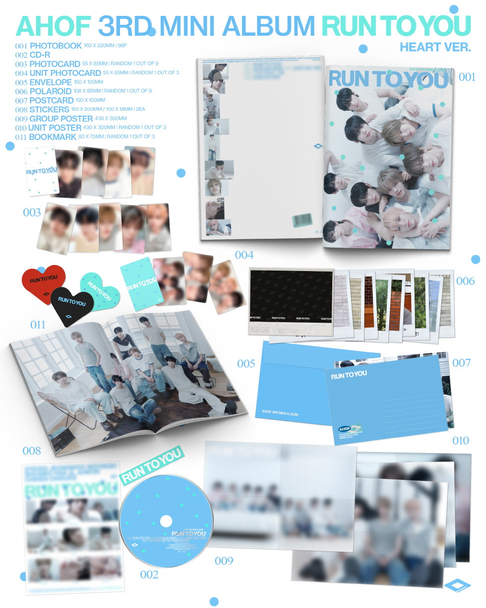 AHOF - 3rd Mini Album [RUN TO YOU] Photobook Version (2 Versions)(RESTOCK 2026-08-10) Random 1ea