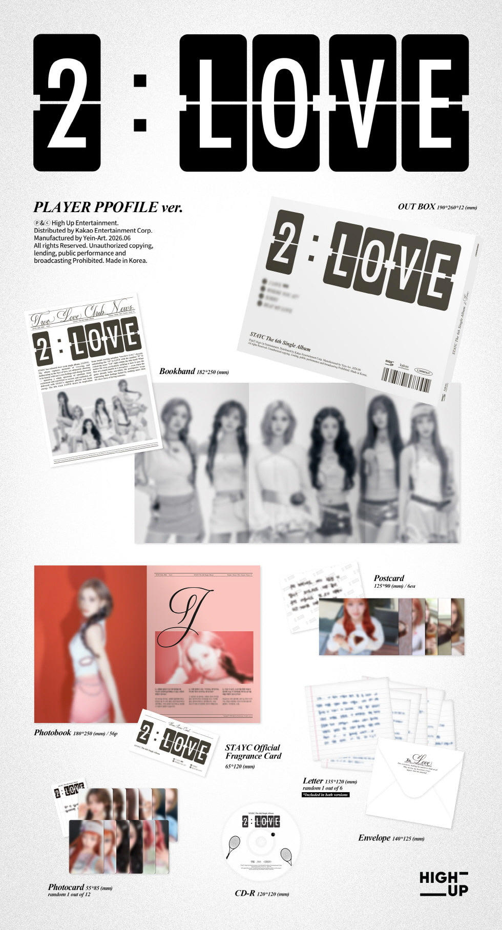 (PRE-ORDER 2026-06-17) Stayc - 6th Single Album [2:LOVE] (2 Versions) Random 1ea (POB Included - Pre-order only)
