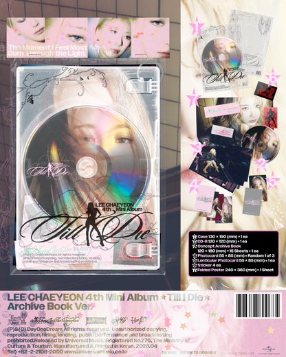 Lee Chae Yeon 이채연 - 4th Mini Album [Till i Die] Archive Book Version