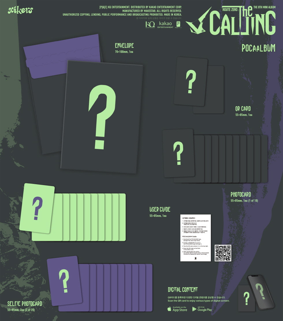 (PRE-ORDER 2026-11-03) Xikers - 8th Mini Album [ROUTE ZERO : The CALLING] POCAALBUM Version