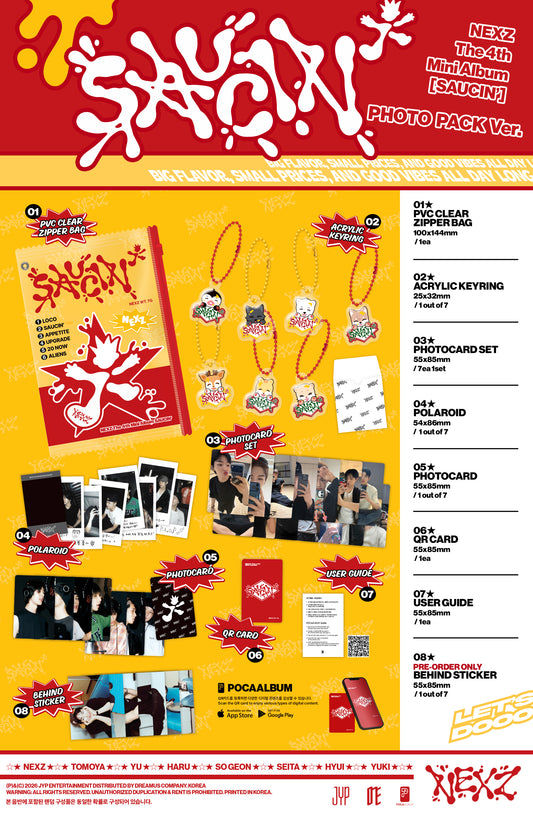 (PRE-ORDER 2026-08-24) NEXZ - 4th Mini Album [SAUCIN'] PHOTO PACK Version