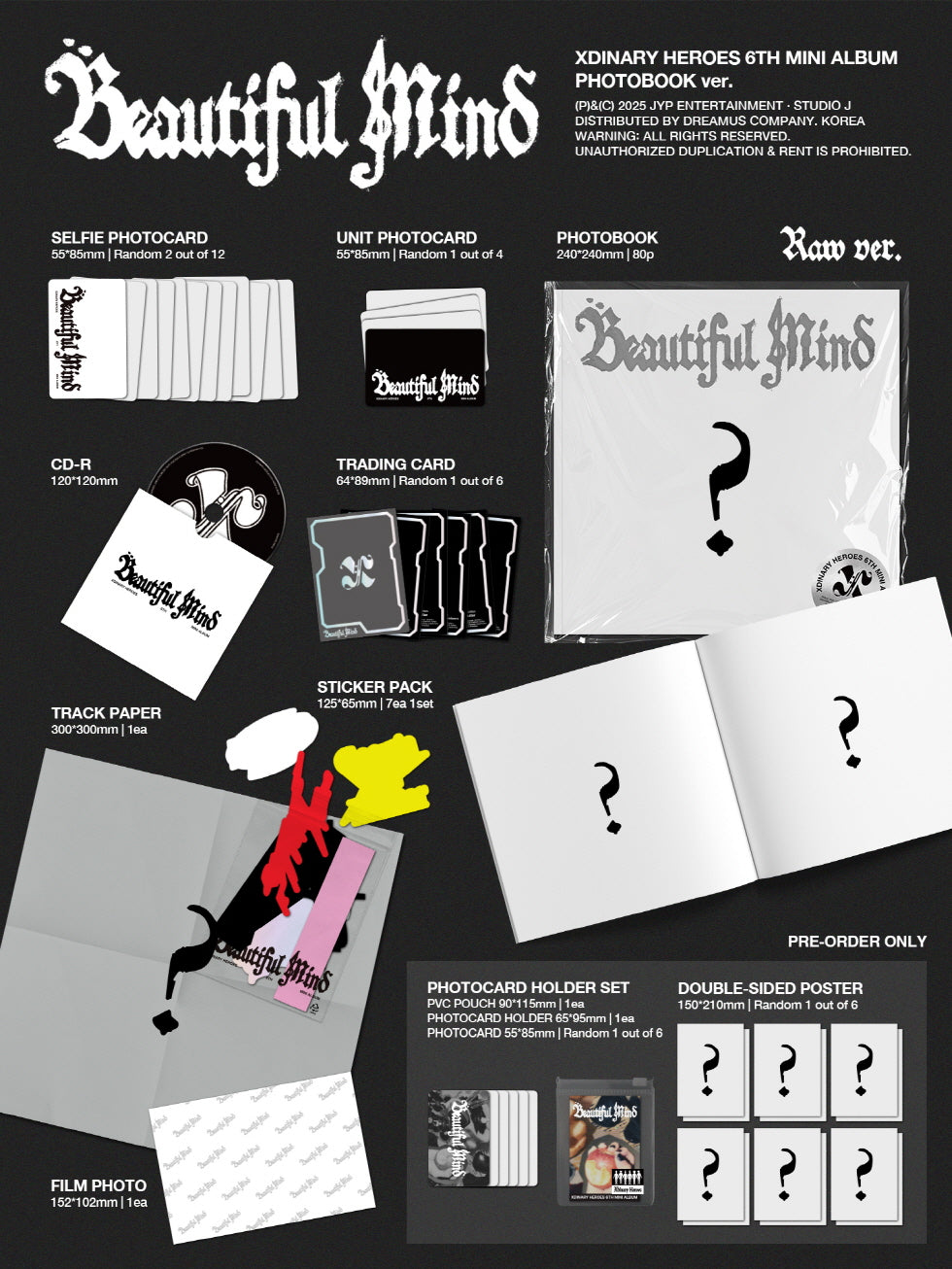 Xdinary Heroes - 6th Mini Album [Beautiful Mind] (2 Versions).