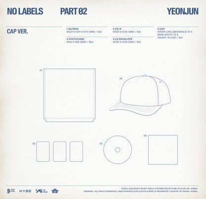 (PRE-ORDER 2026-07-10) YEONJUN (TXT) - [NO LABELS: PART 02] Cap Version