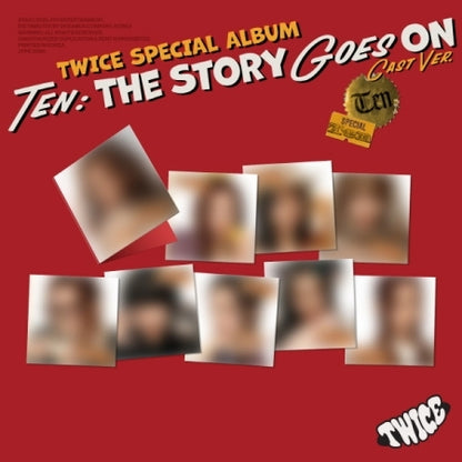 (PRE-ORDER 2025-10-10) Twice - [TEN: The Story Goes ON] Cast Version (9 Versions) Random 1ea