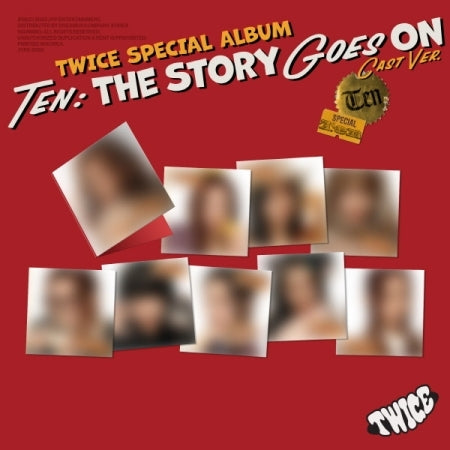 (PRE-ORDER 2025-10-10) Twice - [TEN: The Story Goes ON] Cast Version (9 Versions) Random 1ea