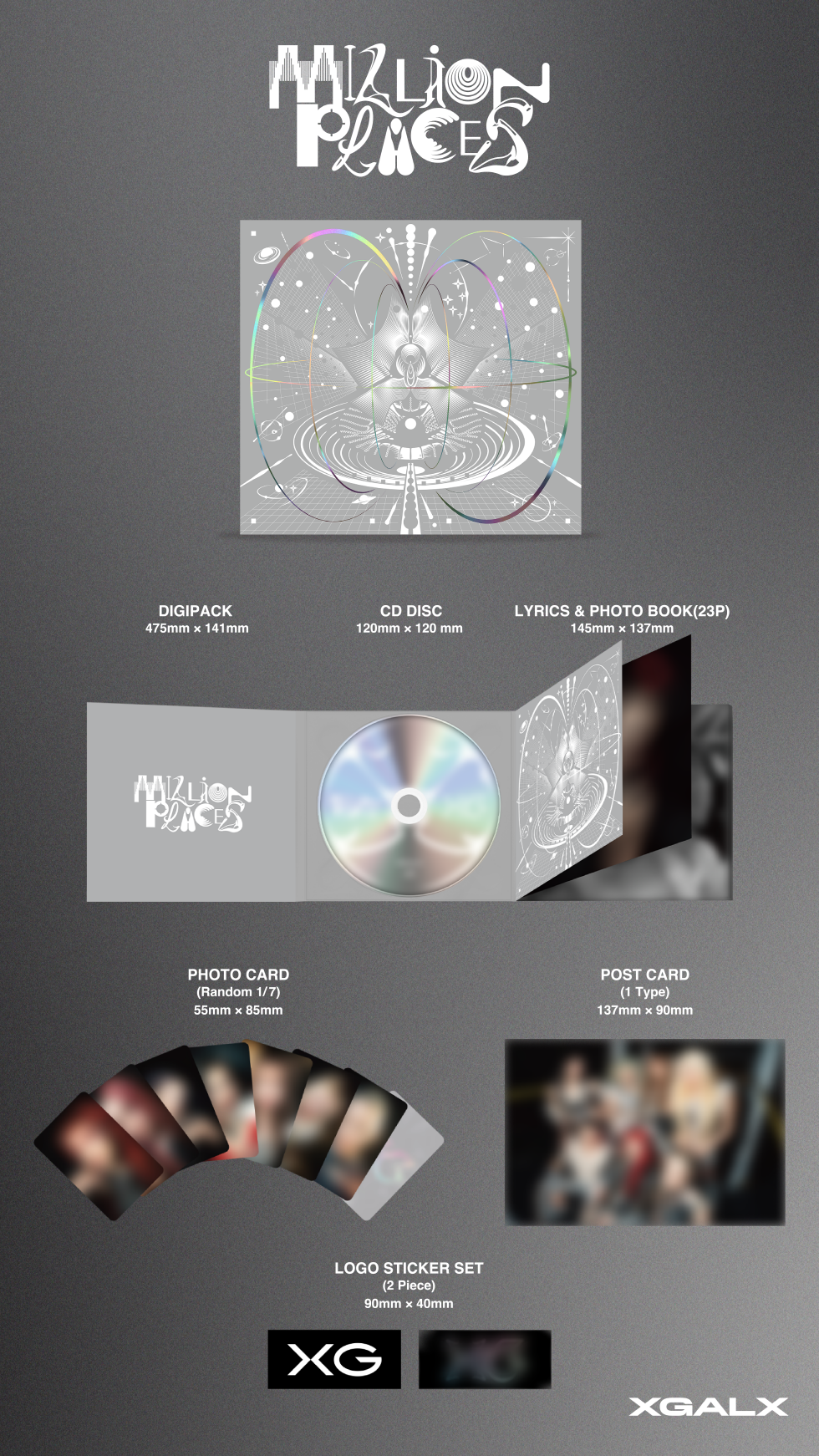 XG - 6th Single Album [Million Places](POB Photocard Included).