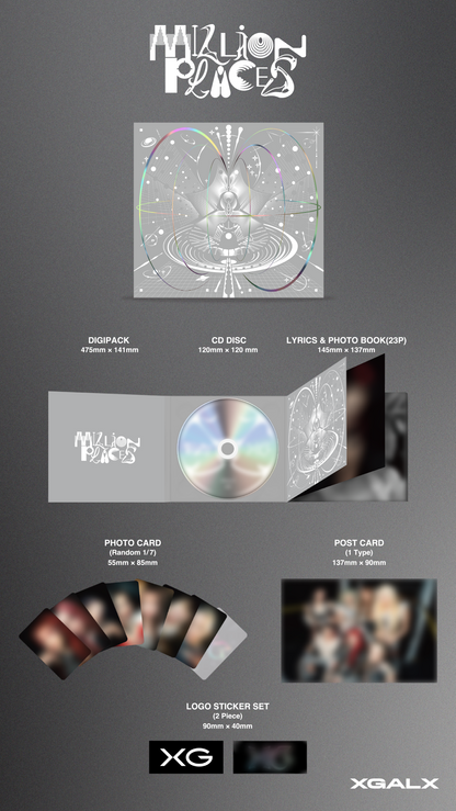 XG - 6th Single Album [Million Places](POB Photocard Included).