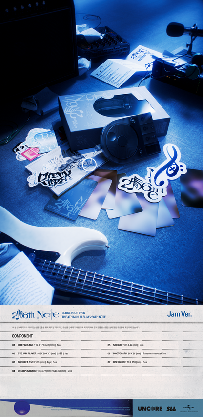 (PRE-ORDER 2026-09-30) CLOSE YOUR EYES - 4th Mini Album [256th Note] Jam Version