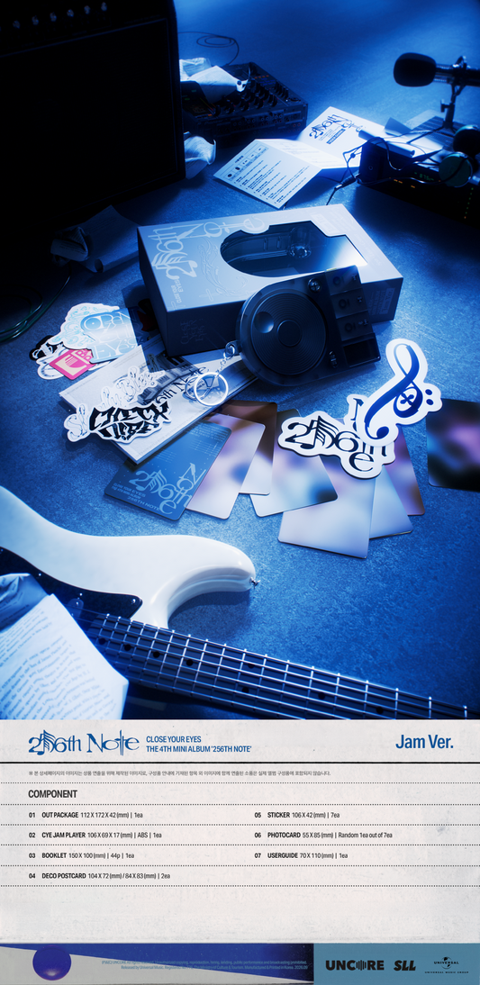 (PRE-ORDER 2026-09-30) CLOSE YOUR EYES - 4th Mini Album [256th Note] Jam Version