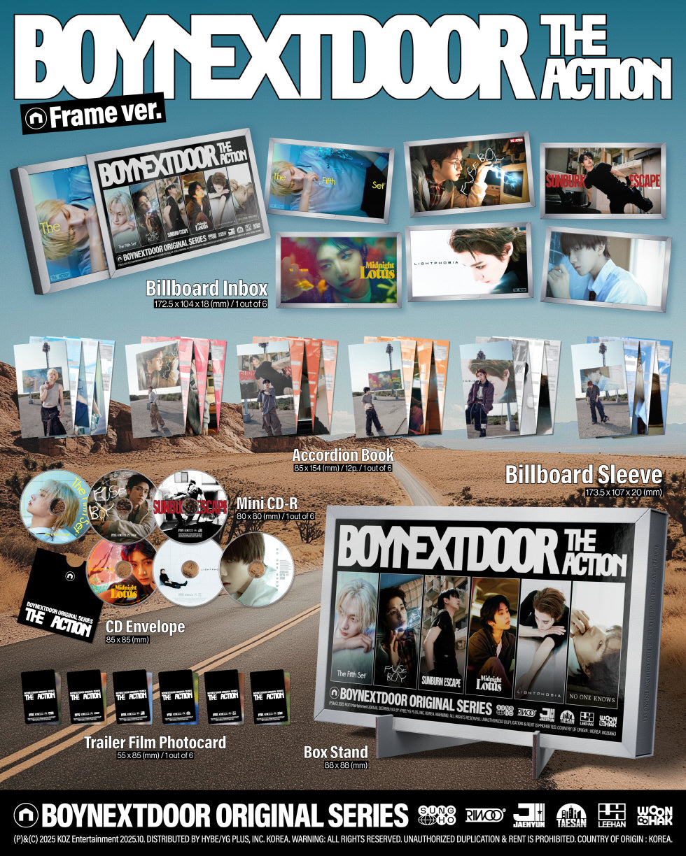 BOYNEXTDOOR - 5th EP Album [The Action] Frame Version Random – K-Towns