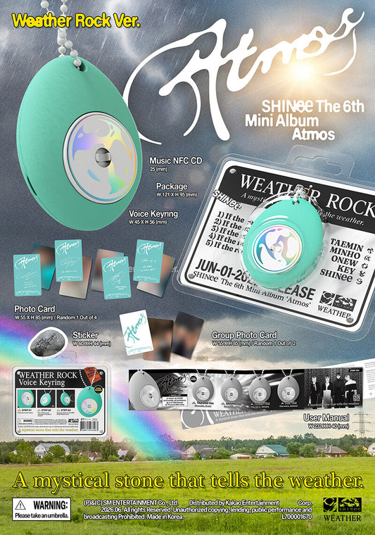 (PRE-ORDER 2026-06-02) SHINee - 6th Mini Album [ATMOS] Weather Rock Version (Smart Album)