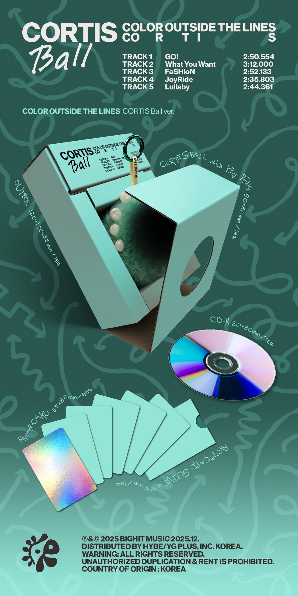 CORTIS - The 1st EP [COLOR OUTSIDE THE LINES] CORTIS Ball Version