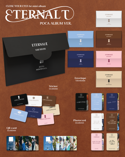 CLOSE YOUR EYES - 1st Mini Album [ETERNALT] Poca Album Version (7 Versions)