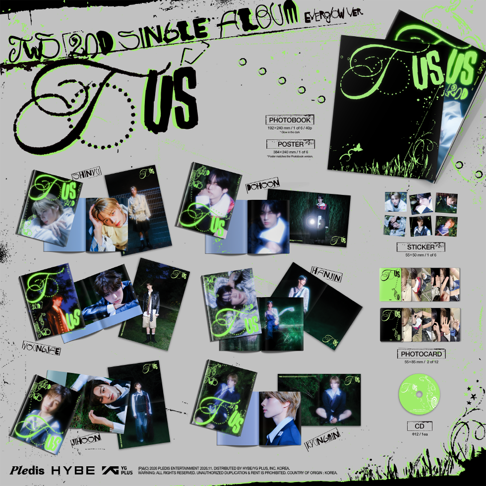 (PRE-ORDER 2026-11-02) TWS - 2nd Single Album [TO US] Everglow Version (6 Versions) Random 1ea (🎁POB Included - Pre-order only)